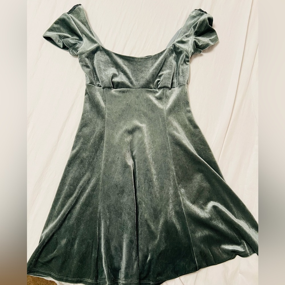 Velvet mini dress